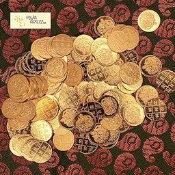 JDS Puja Articles 108 Gold-Plated Brass Lakshmi Kubera Yantra Pooja Coins – Small Size Coins for Diwali, Kubera Homam & Wealth Pooja-image-18