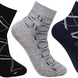 Men's Formal Ankle Length Business/ Office Socks-Pack Of 3-picture-52