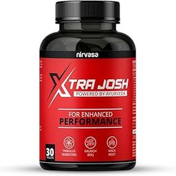 Nirvasa Xtra Josh Tablets for Men | Stamina Booster & Energy Support | Enhances Performance, Vitality & Strength | Muscle & Endurance Support | Enriched with Saponins | 30 Tablets Pack of 1-21