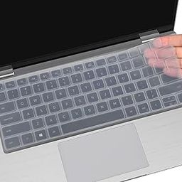 Saco Laptop Keyboard Protector Cover Compatible for Dell Latitude 5440, 7440 14 Inch and Dell Latitude 7640 16 Inch Notebook Laptop (Without Numeric Keys) Dust Cover - Transparent-image-18