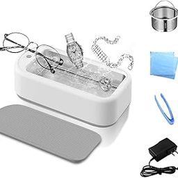 OLAZOL Ultrasonic Cleaner for Jewelry with 22oz (640ml) 48KHz Portable Jewelry Cleaner Machine with One-Touch Operation 2 Timer Mode for Eye Glasses,Ring,Earring,Denture-image-50