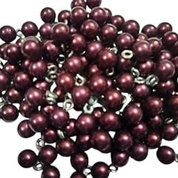Bhavya enterprises Maroon Hanging Beads for Blouse Latkan, Jewellery Making, Saree Embroidery & Pendant Craft | Moti Lariya Pearls for DIY Art & Craft, Decorative Accessories (20)-image-24
