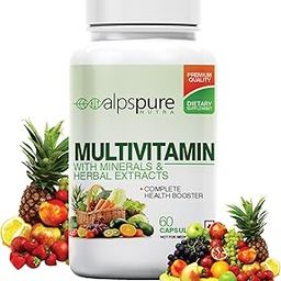 NUTRA Multivitamin- Complete Health Booster- With Herbal Extracts and Minerals- 60 Capsules-30