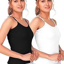 Trends Women's Cotton Slips | Adjustable Straps for Custom Comfort | 100% Combed Cotton | Moisture-Wicking & Durable | Everyday Wear |(Combo of 2)-image-69