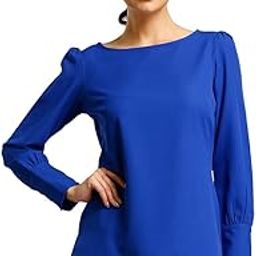 Women's Polyester Solid Long Sleeve Regular Fit Top-image-59