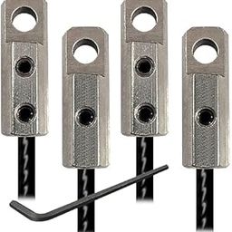 FITIFY Gym Machine Wire Connector Lock Set with Safety Screw & L Key (Standard, 2)-0
