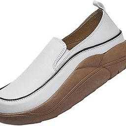 Meadawgs® Women Casual Shoes Slip On Comfortable Non Slip Soles Thick Bottom Trainers 40 Beige|Clothing Shoes & Accessories | Womens Shoes |Flats & Oxfords|1 Pair Womens Shoes-image-29