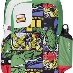 Wiki Squad 3 34L 4 Compartment Backpack Marvel Hulk Green (13004)-52