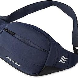 Assembly Unisex Cross Body Fanny Pack with Adjustable Strap (38.5 cms) | Padded Waist Bag with Zipper Pockets for Comfort Travel -Float(Cobalt)-image-16