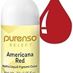 Purenso Select - Matte Americana Red Liquid Pigment, 30g (Non Bleeding Dye for Soap Making)-image-1
