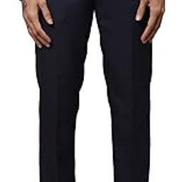 Polyester Medium Grey Formal Trouser for Men-image-55