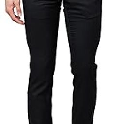 Men's Poly Viscose Blend Structure Pattern Slim Fit Flat Front Formal Trouser-image-7