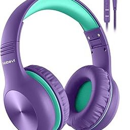 Nabevi Kids Headphones for School, Over Ear, Purple with Microphone, Sharing Function, 85/94 dB Safe Volume Limit, HD Sound, Wired, Modern Style-image-48