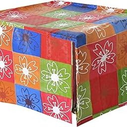 Homestic PVC Flower Printed Microwave Oven Cover, Dustproof Machine Protector Cover,30 LTR. (Multicolor)-HS43KUBMART25950-image-30