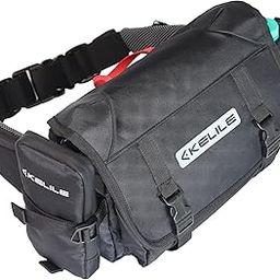 Waterproof Waist Bag for Motorcycle Riding, Trekking and Travelling Waist Pack Fanny Pack (Black Colour)-image-7