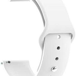 AMiRiTE ASB01 20MM Single Loop Silicone Watch Band/Strap Compatible With Amazfit GTS 2 Mini, Amazfit Bip/Bip U/Pro/Lite, Bip S, Amazfit GTS/ 2/2e, Amazfit GTR Galaxy Watch Active 2 (WHITE)-11