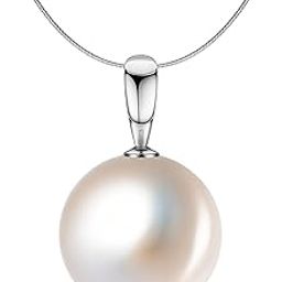 Pearl Earrings Pendant Chain Set | 92.5 Sterling Silver & Brilliant Lustre Pearls | Lovely Gift for Women & Girls-image-3
