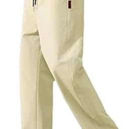 Men's Korean-Style Loose-Fit Joggers | Quick-Dry Poly-Twill Casual Pants with Elastic Waist and Drawstring | Stylish Parallel-Fit Loungewear Bottoms for Everyday Wear-image-78