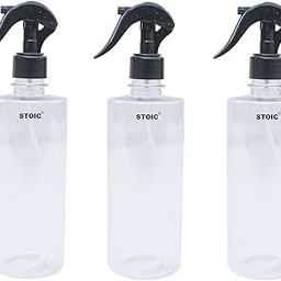 Empty Transparent Trigger Spray Bottle for Sprayer Unbreakable Plastic Sanitizer Multipurpose Mist Spray Bottle 500 ml - Pack of 2 (Black Color)-5