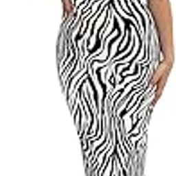 Dress for Women | Cotton Lycra Dress for Women | One Piece Dress Set | Bodycon Dress for Women | Dresses for Women | Black & White Dress | Printed Dress | Dress (TKCBL-CL-306-BW-DR $Parent)-7
