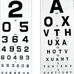 Eagle Eye Products® || EEP || Eye VISION Test Chart || Snellen Eye Test Chart || Number and Alphabet Combo || 5 Types Available || Multiple Language Options || 6-60 Vision Scale-image-26