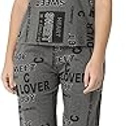 Women's Printed Premium Cotton Tshirt Pyjama Set Night Suit-image-9