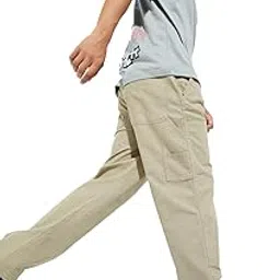 max Mens Urb_n Men Solid Cargos Trousers-picture-8