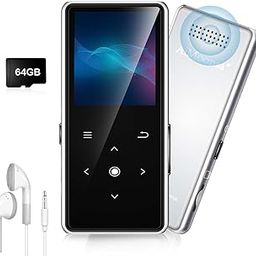 64GB MP3 Player with Bluetooth 5.2, AiMoonsa Music Player with Built-in HD Speaker, FM Radio, Voice Recorder, HiFi Sound, E-Book Function, Headphones Included-image-18