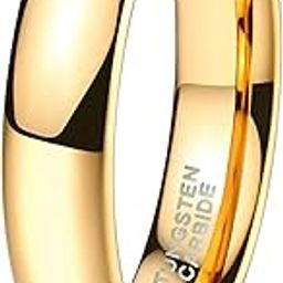 2mm 4mm 6mm 8mm Tungsten Wedding Band for Men Women Gold/Rose Gold/Silver Domed High Polished Comfort Fit 4-15-image-33