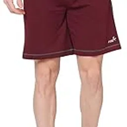 Fitz Solid Cotton Blend Comfortable Regular Fit Shorts for Men - Wine-picture-8