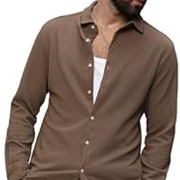 Men's Shirt for Casual Wear | Spread Collar | Long Sleeve | Regular Fit | Button Closure | Shirts Crafted with Comfort Fit for Everyday Wear-image-19