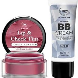 TNW-The Natural Wash Lip & Skin Care Combo with Crazy Coaster Lip & Cheek Tint and BB Cream | For Creating No Makeup Look | Suitable for All Skin Types-image-96