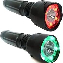 OM Light House Super 1702 Railway Tri Colour Torch | Heavy-Duty Signal Torch with Red, Green & White Lights | Long Range Beam | Durable & Rechargeable Safety Flashlight for Outdoor & Emergency Use-28
