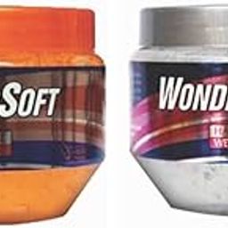 Wondersoft Hard & Wet Look Hair Styling Gel, No Alcohol Gel Added Pro Vitamin B5 Pack Of 2 Hair Gel (500 ml)-image-2
