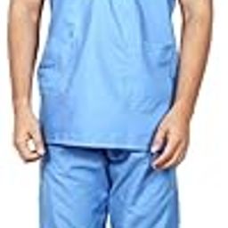 Unisex Scrub Suit set V-Neck 3 Pocket Top and Cargo Type Trouser-image-62