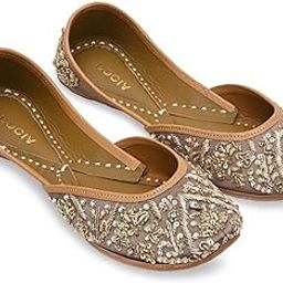 by Regal Women Embroidered Mojris-image-28