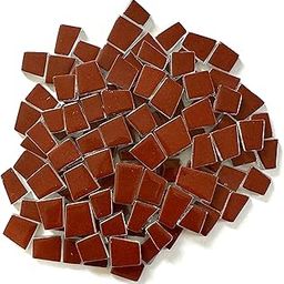 Bold Collection Chestnut Brown Irregular Trapezoid Glass Tiles - 150 Grams, 3.5mm Thickness, 95 to 100 Pcs-image-84