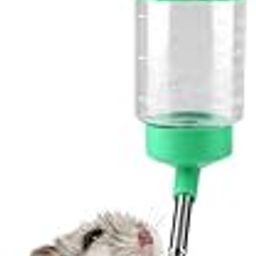 Scroll Store Water Bottle Feeder for Hamsters, Guinea Pigs, Mice & Rabbits | Leak-Proof, Easy-Mount | Random Color (Multicolor, 80 ml)-image-30