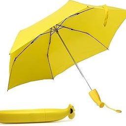 Banana-Shape Mini Folding Umbrella – Compact Travel Umbrella with UV Protection & Windproof Frame for Outdoor, Rain & Sun (Yellow)-picture-10