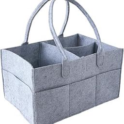 Diaper Caddy Bag For Travel|Baby Bag For smart mothers|Nursery Storage Foldable Organizer (Grey)-21