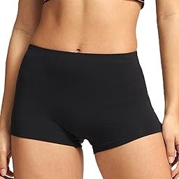 High Coverage Bamboo Micro Modal Spandex Boy Shorts Panties for Women with No Marks Waistband and StayFresh Treatment-80