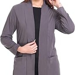 Women Cotton blend Open Neck Shrug-49