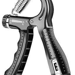 AMIFIT Hand Grip Strengthener with Counter Adjustable Resistance 5 to 60 Kg Forearm Exerciser, Grip Strength Trainer for Muscle Building and Injury Recovery for Athletes (Black)-image-64