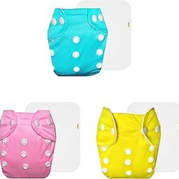 Dumbledo Lite Cloth Diaper with Cotton Insert (Pack of 3) | Snug Fit | Reusable & Washable | Adjustable Snaps | Designed by Moms | 3 Months – 2 Years | Unisex Baby-picture-19