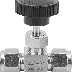 Kuuleyn High Pressure Needle Valve Stainless, Control Water Valve,304 Stainless Steel Valve 2 Way High Pressure Needle Control (F10)-image-61