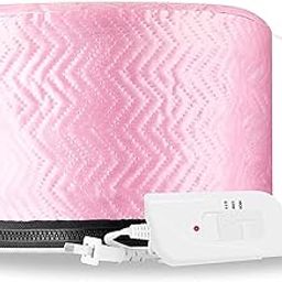 LandVK Professional Hair Care Steamer Heating Cap for Hair Spa for Women and Girls at Home and Parlor, Random Pattern, Pink, Pack of 1-image-13
