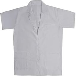 Unisex Doctor Lab Coat Apron Half Sleeves For for Medical Student & Doctors White (Pack of 1)-image-15