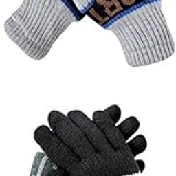 Men's Winter Woollen Pack of 2 Pairs Gloves For Cold Weather(SGD-385386)(Multicolor, Free)-image-74