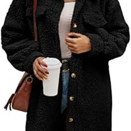 Women's Jacket Lapel Open Front Long Cardigan Coat Warm Winter Long Sleeve Jacket-6