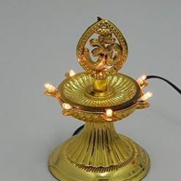 Homenique LED Single Layer Diya Electric for Home Decoation and Temple Use (Plastic)-image-16